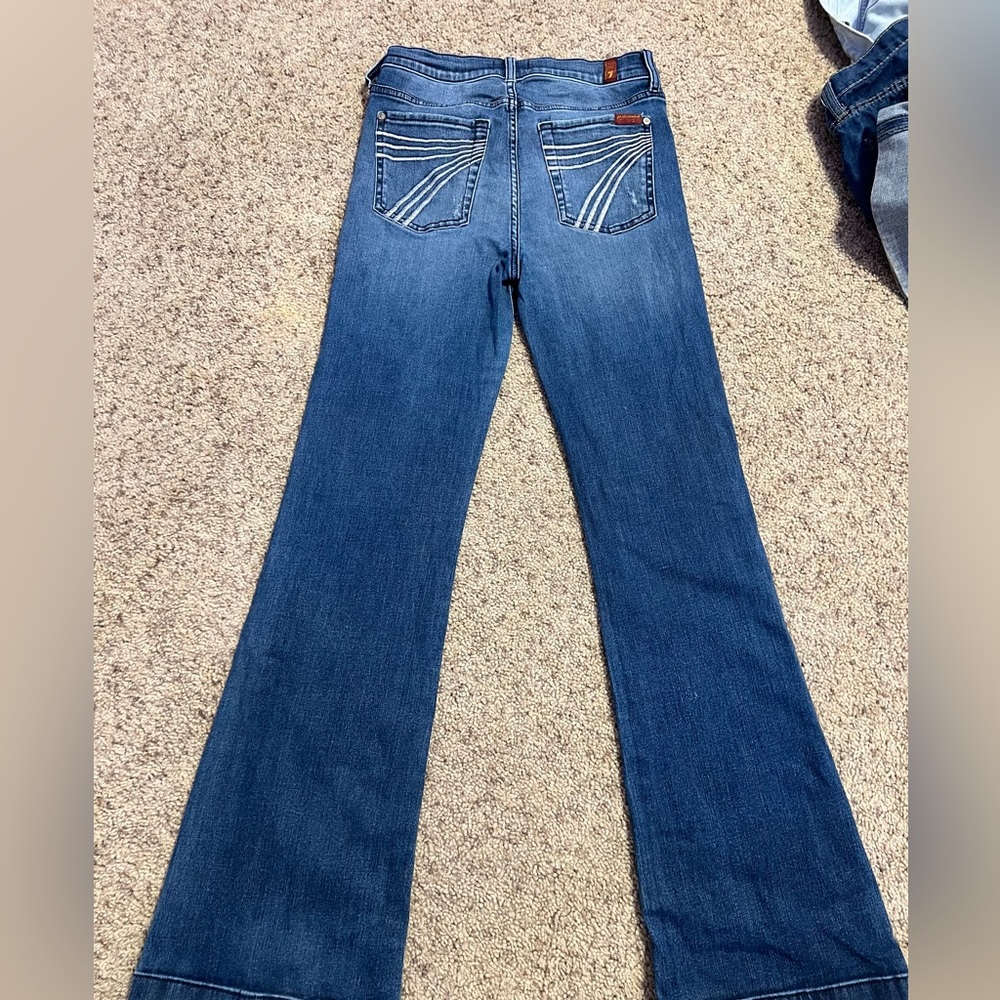 Women's Blue Flared Jeans